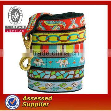 custom durable polyester colorful satin lanyard, dog leashes