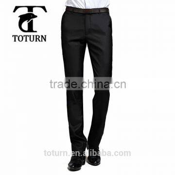 New Model Fashion Wholesale High Quality Skinny Black Single Pleat Business Dress Man Pants Mens Trousers photo-2