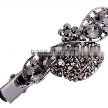 fancy lovely large crystal plain hair clip hair accessory