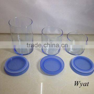 Cheap 1000ml 650ml 500ml Glass Candle Jars With Lids photo-5