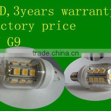 360 Degree Epistar chips 400lm 24pcs smd5050 5W led g9