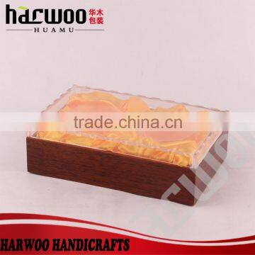 Custom design cheap gloss lacquered printed mdf wood gift box