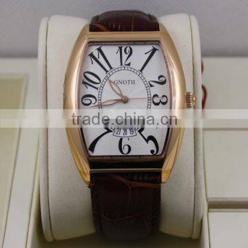 Hot Sale Leather Strap Man Watch With Japan Quartz Movement photo-2