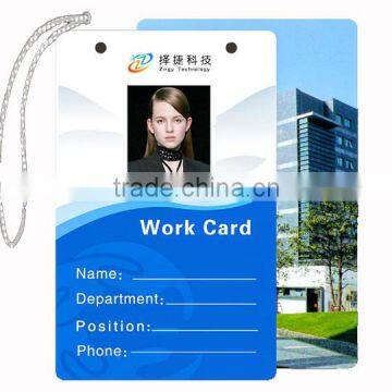 Customized Printing Pvc working id card , sample Employee ID card