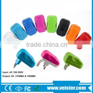 Colored Cell Phone Multi Adapter Charger