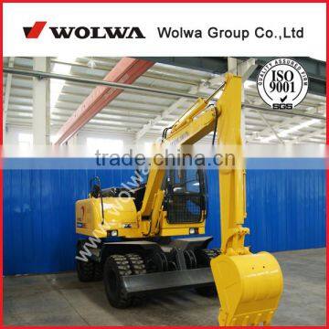 prices of excavator 6 ton wheel excavator with 0.24CBM bucket DLS865-9A