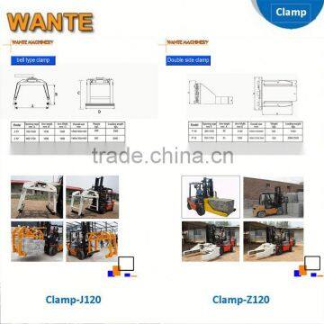 WANTE MACHINERY Hydraulic Forklift Block Clamp for Brick Making Machine photo-4