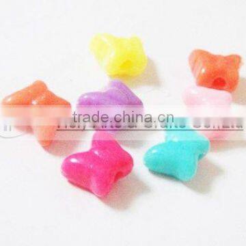 Decorate beads/plastic beads/butterfly shape beads/butterfly Arts