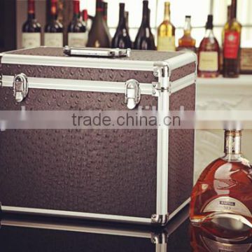 Aluminum wine carrying case, wine bottle carrying case, wine glasses carrying case