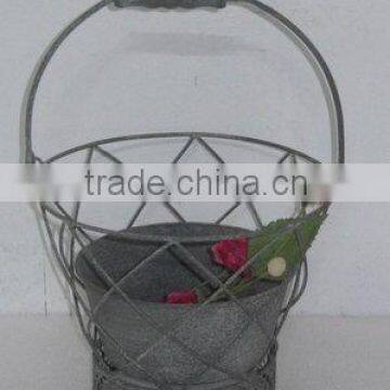 100775F- Round Metal Basket photo-1