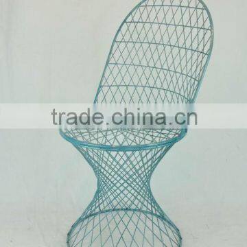 French handmade outdoor wire chair for garden