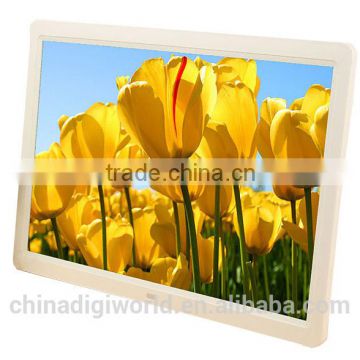 slim wall mount digital photo frame 15.4 inch for advertising