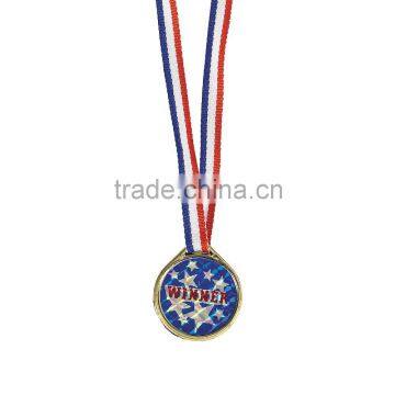 Cheap Wholesale Custom Plastic Goldtone Laser Winner Medals are perfect to award to employees and students for a job well done