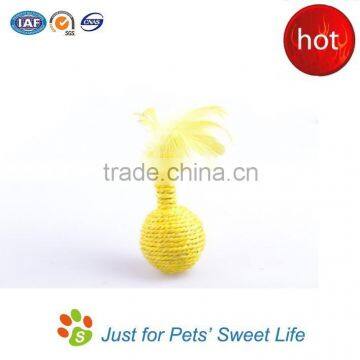 2015 new cat toys Cat scratcher with ball shape