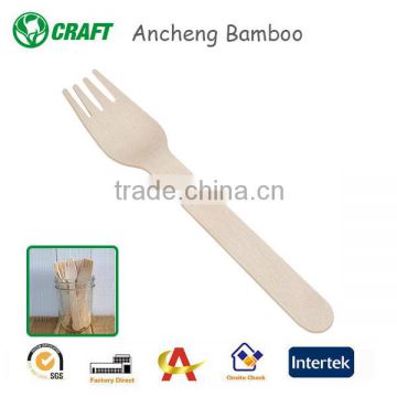 polishing surface disposable wooden fork