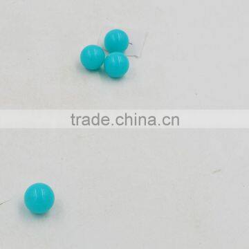 Fashion Diameter 19mm Round Blue / Yellow /Orange Poly Resin Beads