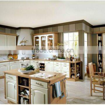 High quality raised wall panels pvc mdf cabinet kitchen JZ-026NK