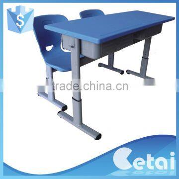 China antique school desks and chair set for sale