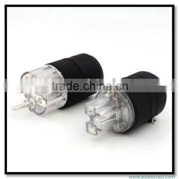 OEM/ODM Made Silver Plated Pure Copper European Hifi Power Audio Power Connectors photo-5