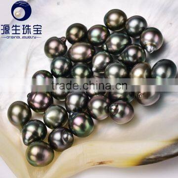 wholesale Cultured Saltwater irregular pearl beads large hole from French Polynesia Tahiti