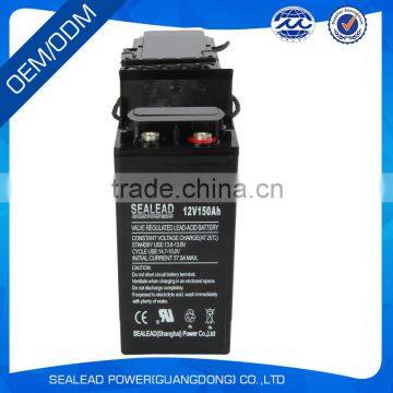 China manufacturer 12v 150AH Front Terminal battery