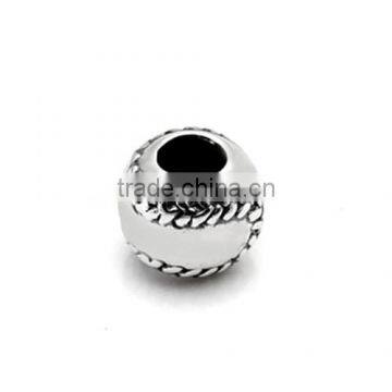 European jewelry sterling silver ball beads wholesale