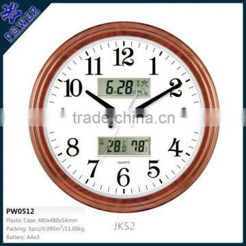 Luminous wall clock,Lcd wall clocks,LED wall clock with world time.