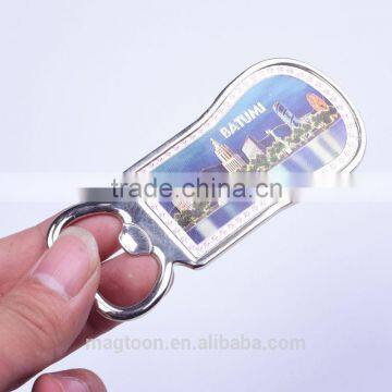 2015 High quality metal opener magntic souvenir bottle opener for refrigerator