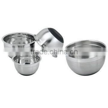 4pcs stainless steel salad bowl set