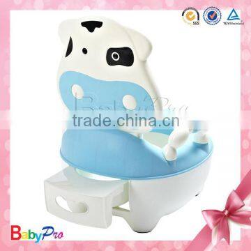 Hot Sale Beautiful Design Cow Shape Portable Plastic Baby Potty                        
                                                Quality Choice