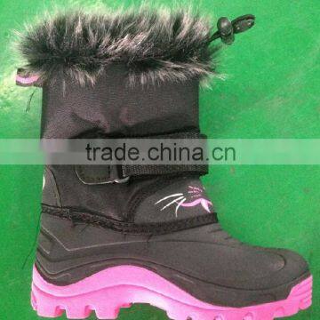 Two color midsole TPR sole girls snow boots CS-10