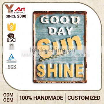 Cheap Prices Sales Latest Designs Custom Print Metal Tacker Signs Decorative Home Decor