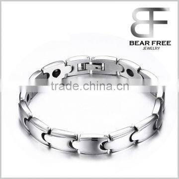 Stress Relieve Germanium magnetic Titanium Bracelet, blood circulation bracelet for men