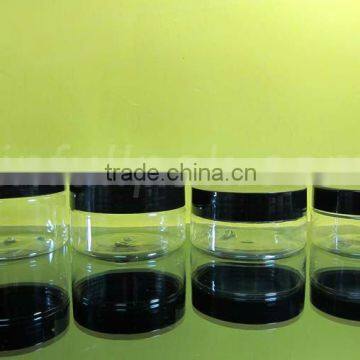 68/400 Neck Cosmetic PETJar with Black lid