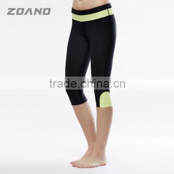 Ladies 87% Polyester 13% Spandex Running Wear Dri-Fit Gym Pants for Women