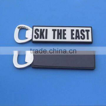 3D SKI THE EAST rectangle letter pvc can bottle opener fridge magnet