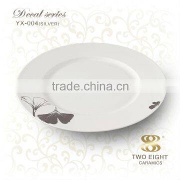 arab style dinner plate with gold decal printing for promotional