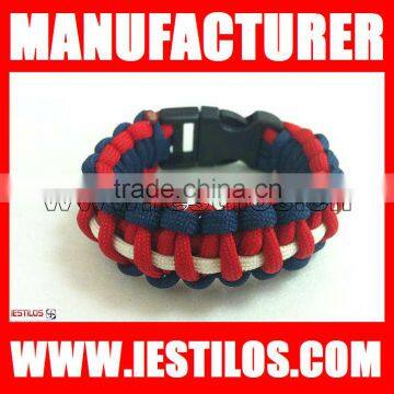 high quality wholesale color paracord survival bracelet on alibaba