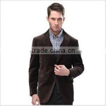 Mens 100% Poly Velvet Two Button Style Blazer