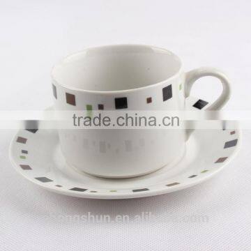 Wholesale bulk tea cup and saucer sets ceramic tableware