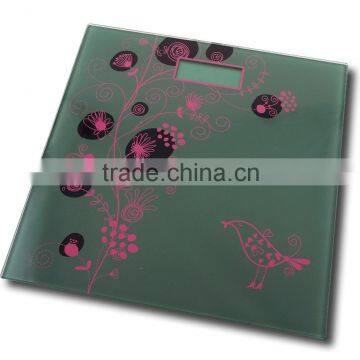 Watrer Transfer Printing Glass Elctronic Homan Body Weighing Scale 180kg /100g photo-6