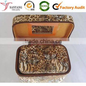 New design tiger pattern lady makeup box for coetics touch-up kit box for woman maquillage packaging case