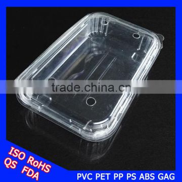 PVC PET PP PS plastic packaging for fast food