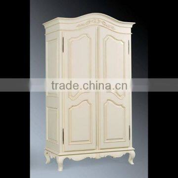 French Style Armoire Two Door Mahogany Wood Carved