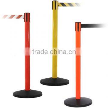 Plastic Safety Barrier Retractable Strap Stanchion Belt Post Barrier photo-2