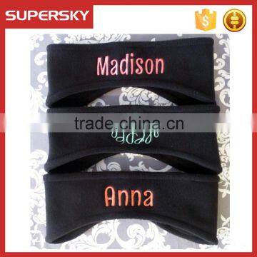 A-127 polar fleece head warmer earmuffs monogrammed ear warmer personalized girl ear muff