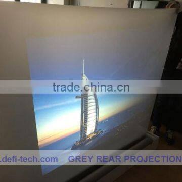 Cheapest Price Free shipping holographic rear projection screen film dark grey 1 square meter,for shop window