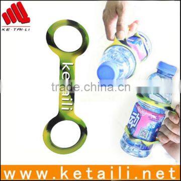 Hot selling fashion colorful eco-friendly products silicone rubber belt for glass bottle