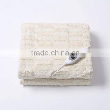 100% Safe Heated Electric Warmed Blanket With 100% Brushed PV Fur+Non-woven Fabric photo-2