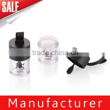 wholesale cosmetic plastic loose powder jar